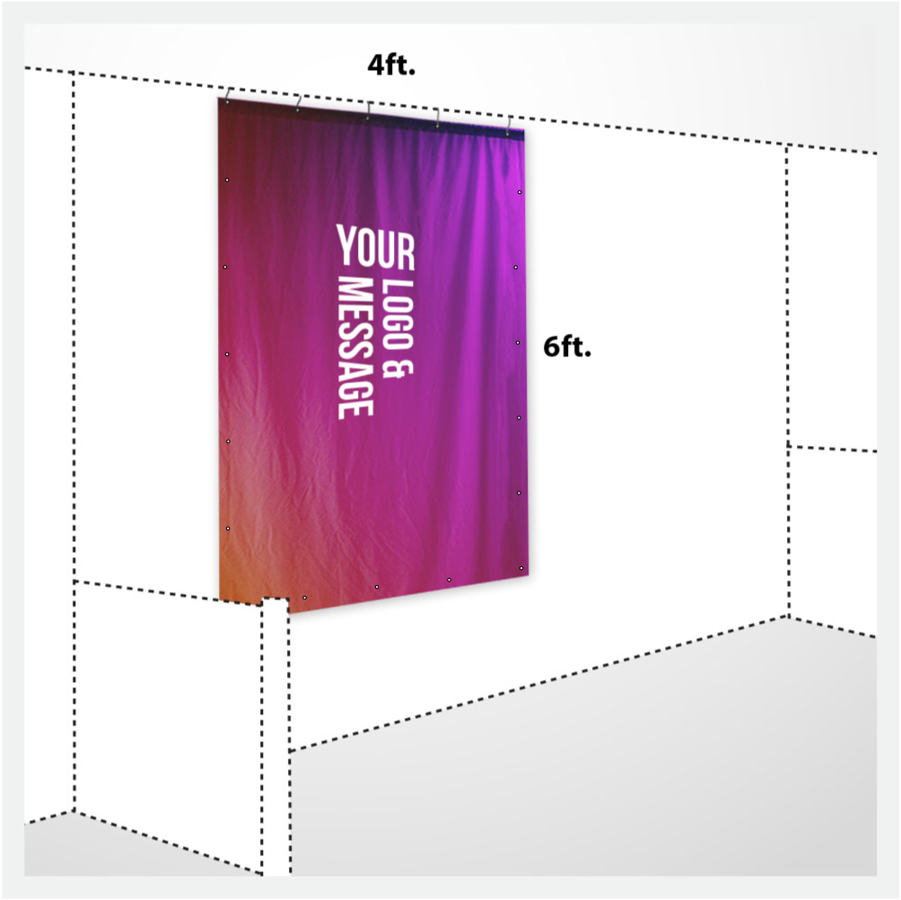 4ft X 6ft Banner Custom Exhibit Backdrops