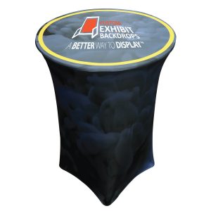 Custom Printed Spandex (Stretch) Cocktail Table Covers